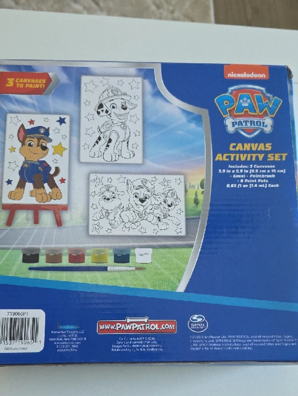 (J67) Nickelodeon PAW Patrol Craft Canvas Set - Blue